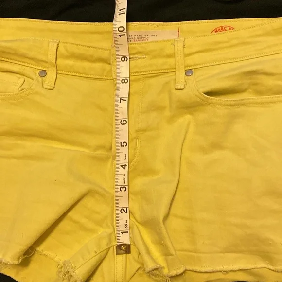 Marc by Marc Jacobs yellow denim shorts - Picture 6 of 8